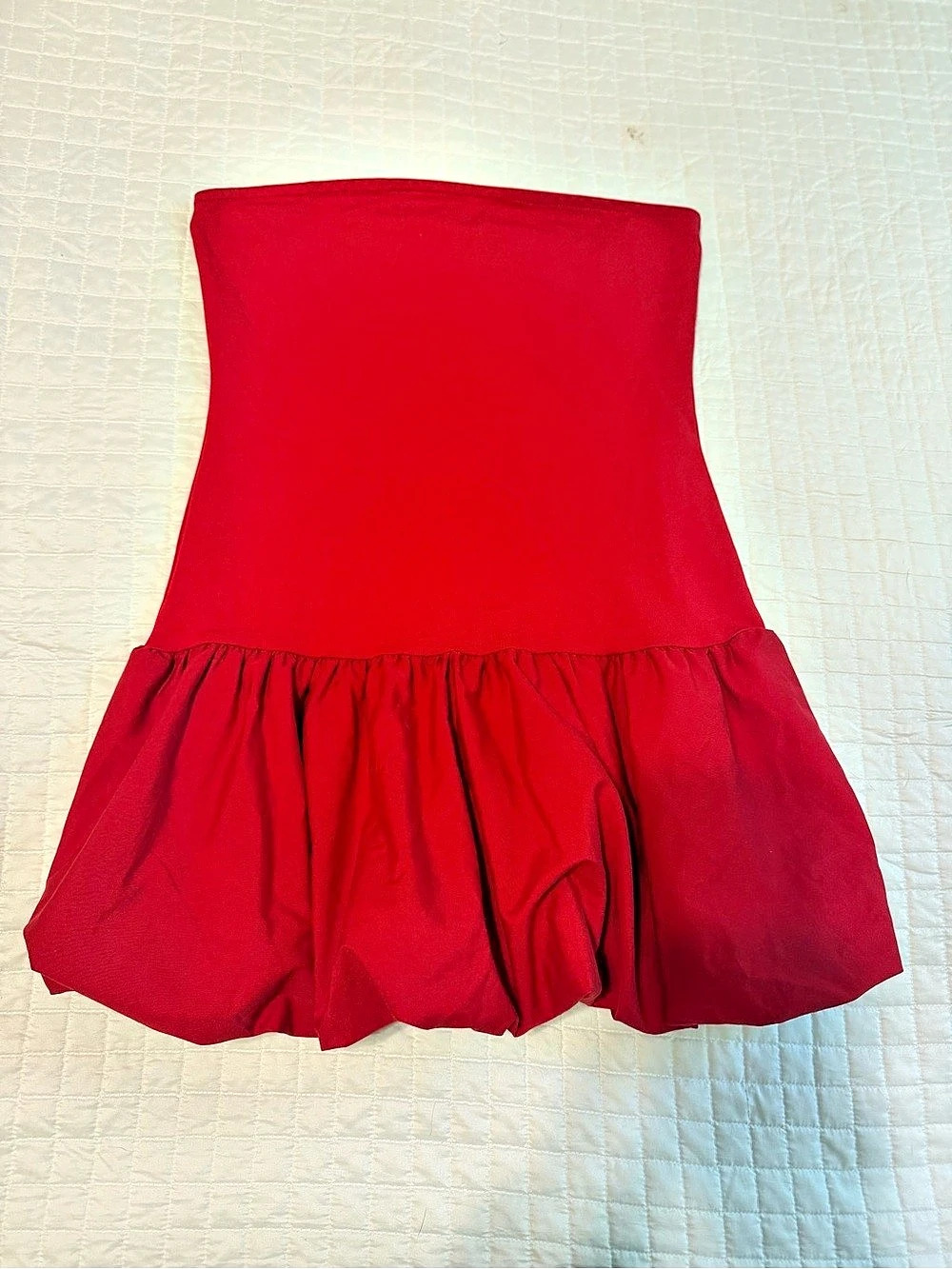 Strapless Red Mini Dress Size Large